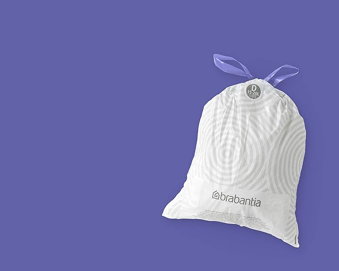 Brabantia PerfectFit Trash Bags Thick Plastic Trash Can Liners
