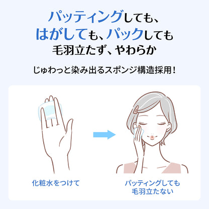 Unicharm Silcot Sponge Touch Moisturizing Cotton Pads (Pack of 80)