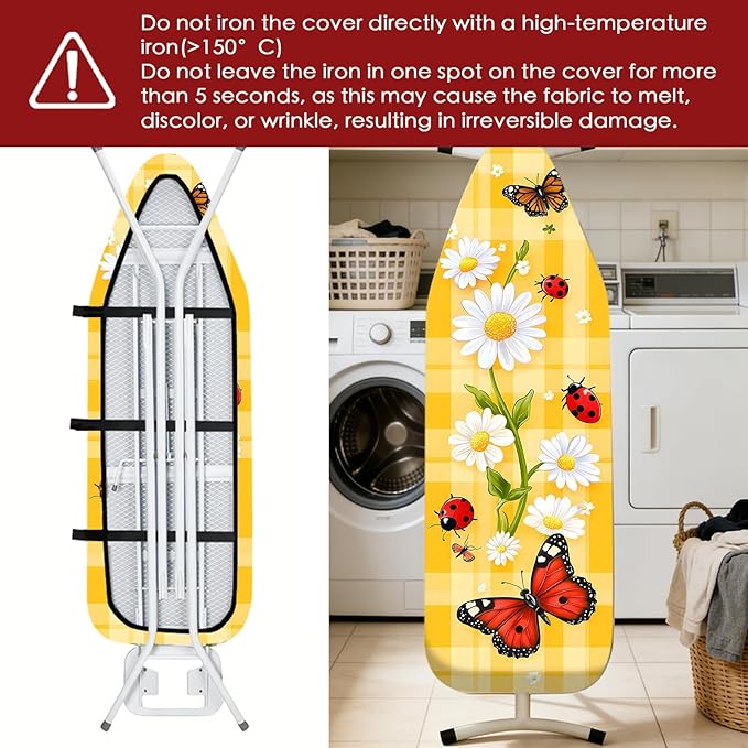 Nuxovilar Ironing Board Cover Needle Cotton 15x54 Inches | Ironing Board Cover