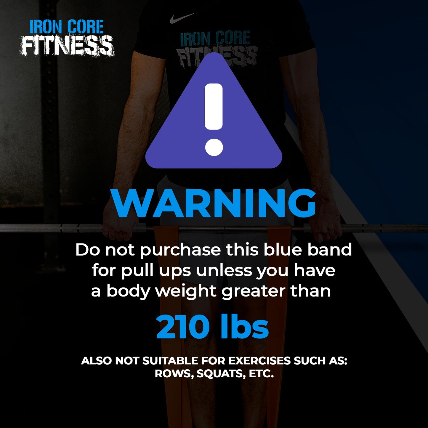 Pull Up Assistance Resistance Bands - Long Loop Power Bands for Men and Women - Strength Power Flexibility Training at Home & Gym - Ebooks & Workout Chart Included by Iron Core Fitness
