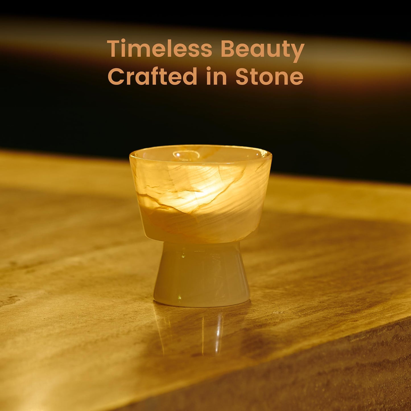 GarnCeilo Marble Candle Holder, Empty Tealight Candle Decor Holders, Amber White