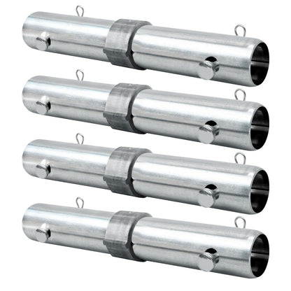 1-5/16"OD Scaffolding Pins, JUKFITA Scaffolding Equipment for Small Building Tasks, 4 Pack Scaffolding Coupling Pins, Includes 8 Spring Retainers