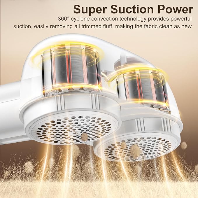 Fabric Shaver, Handzee Electric Lint Shaver, Dual Motor Sweater Shaver