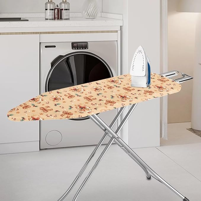 Gingerbread Ironing Board Cover 15x54 Inch, Bowknot Iron Board Cover