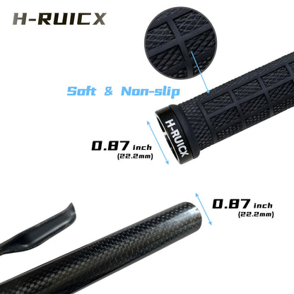 H-RUICX Bicycle Handlebar Grips, Single Lock on Bicycle Handle Bar, Ergonomic Non-Slip Design, Bike Grips, Universal Fit for Mountain, BMX,MTB,Beach Cruiser, Scooter and Road Bikes