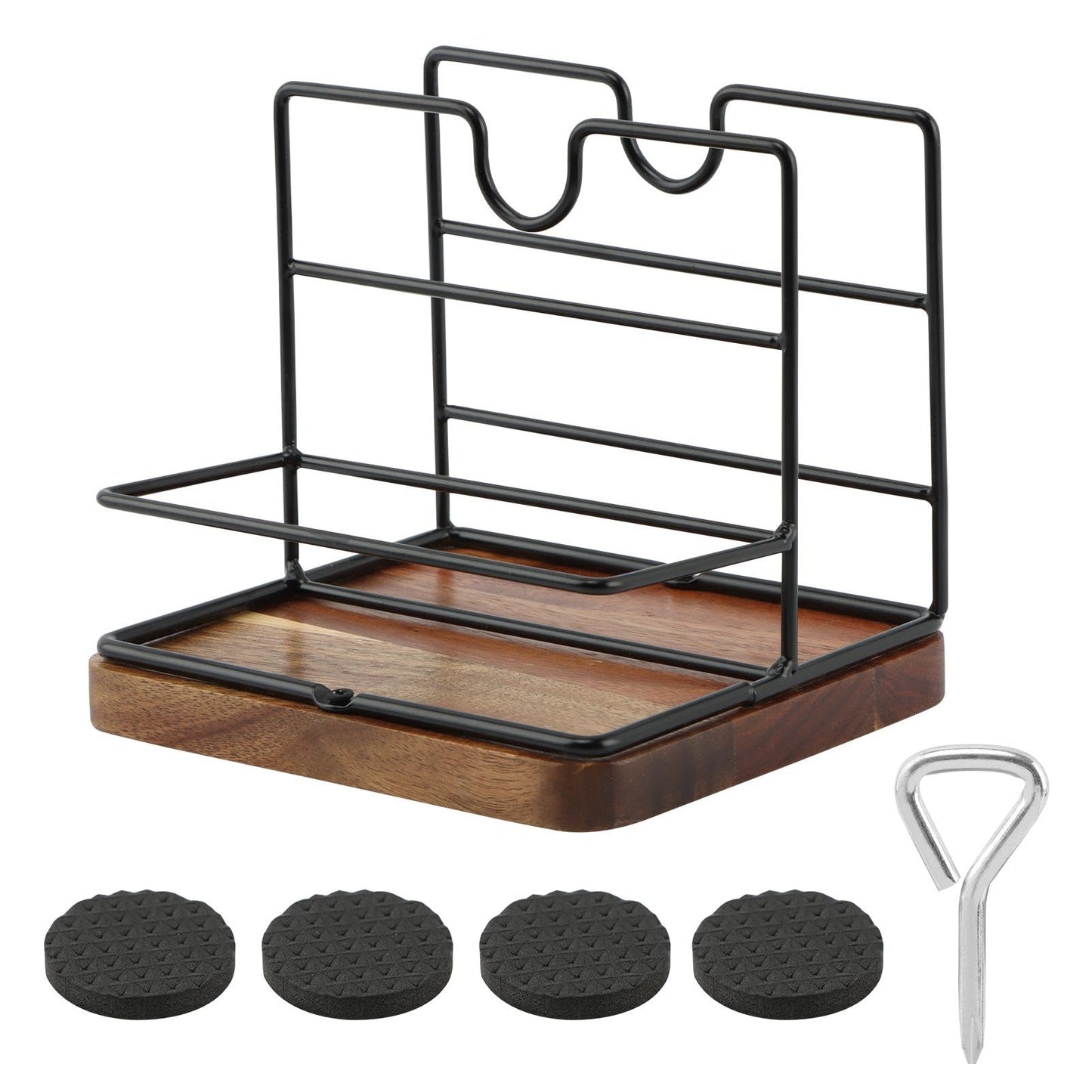 Rustic Napkin Holder for Salt and Pepper Shakers,Napkin Salt and Pepper Holder for Table,Metal Napkin Holder