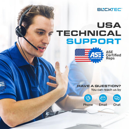 BLCKTEC 420 Bluetooth OBD2 Scanner Diagnostic Tool - Vehicle Code Reader for Car - Clears Check Engine Light - Comes with Premium OBD App On IOS & Android - Works For All Cars 1996 & Newer
