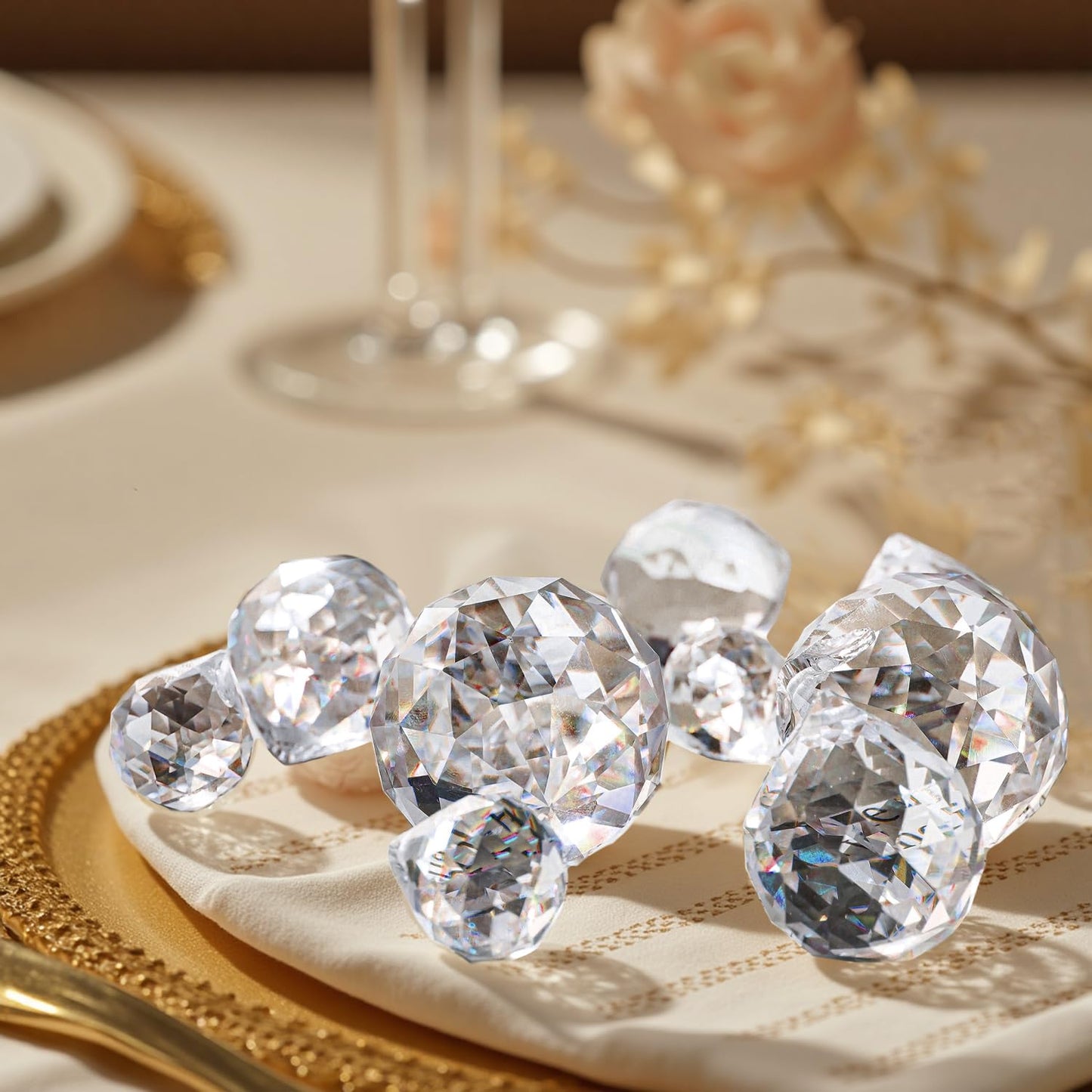 20mm 30mm 40mm Clear Crystal Ball Prism Suncatcher - 13 Pack K9 Glass Hanging Crystals Beads for Sun Catchers DIY Home Garden Window Wedding Party Christmas Decor