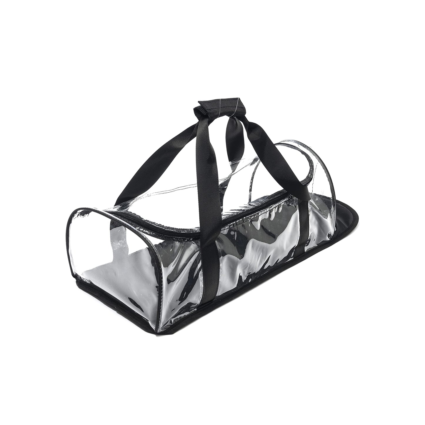 Boxy Concepts Hat Storage Bag - Holds 24 Baseball Cap - Transparent Dome Shaped Carrier Case with Hand & Shoulder Strap - Zippered Hat Organizer, Holder & Storage Bag for Travel - Wall Organizer
