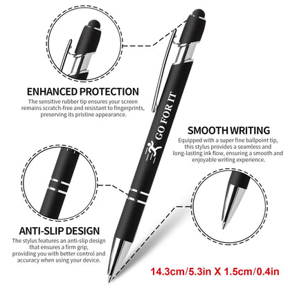 Vebermo 15 Pack Motivational Pen Set - Inspirational Quotes Retractable Ballpoint Pens for Office School Supplies, Encouragement Gifts for Women Men, Multicolor