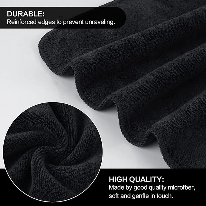 SINLAND Microfiber Facial Cloths Fast Drying Washcloth 12inch x 12inch