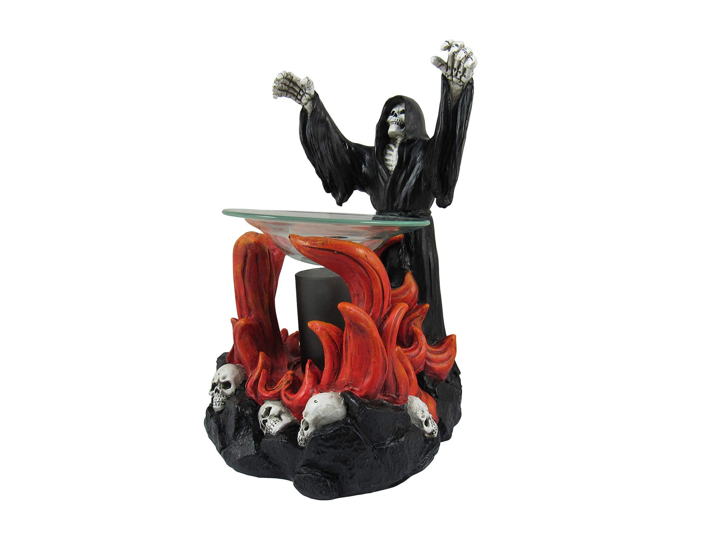 DWK "Dark Summoner Grim Reaper Decorative Electric Wax Warmer | Home Fragrance Products for Your Home Office | Wax Warmer for Scented Wax Melts | Gothic Decor Home Accents - 8"