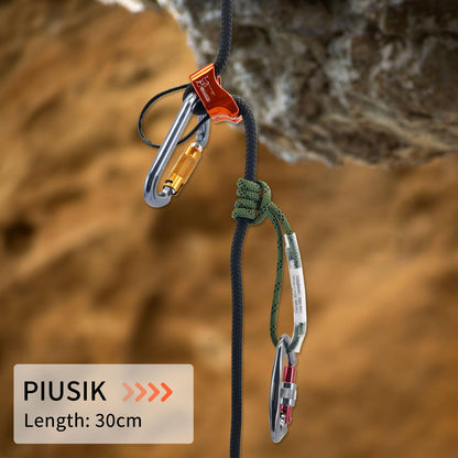 NewDoar 6mm (1/4") Prusik Cord Pre-Sewn 12KN/2700lb Aramid Auto Block Cord High Strength Prusik Arborist Rope for Outdoor Climbing Arborist Rescue Mountaineering-30cm/12''/3pcs