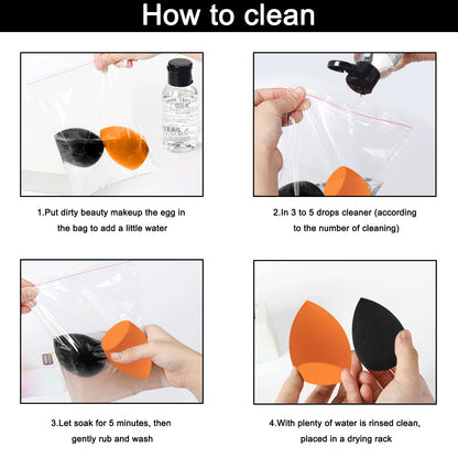 12 Pieces Professional Makeup Sponge Set,Latex Free Flawless Soft Setting Face Puffs,Multicolor Beauty Sponge Blender Cosmetic Applicator for Powder,Liquid,Facial Makeup Tools