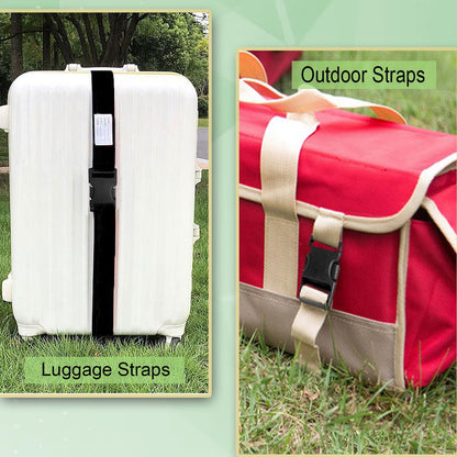 CooBigo 3pcs 1-1/2 Inch Plastic Buckle for Strap Replacment, Heavy Duty Belt Buckles Backpack Clips Luggage Webbing Straps Side Release Buckle Clasp