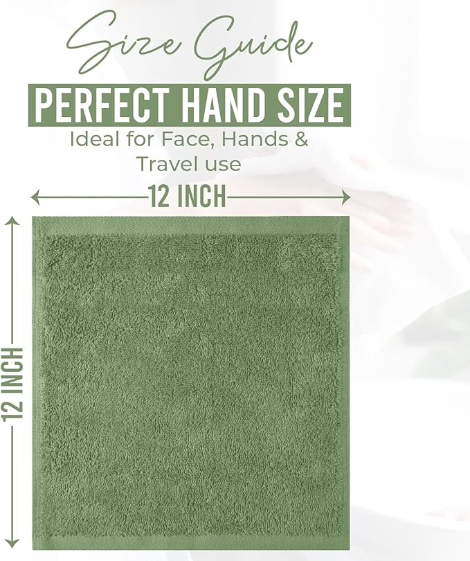 DAN RIVER 12 Pack Wash Cloths for Showering