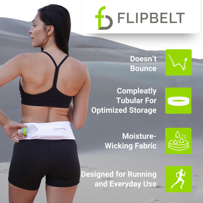 FlipBelt Level Terrain Waist Pouch, Medium, Black,FBB