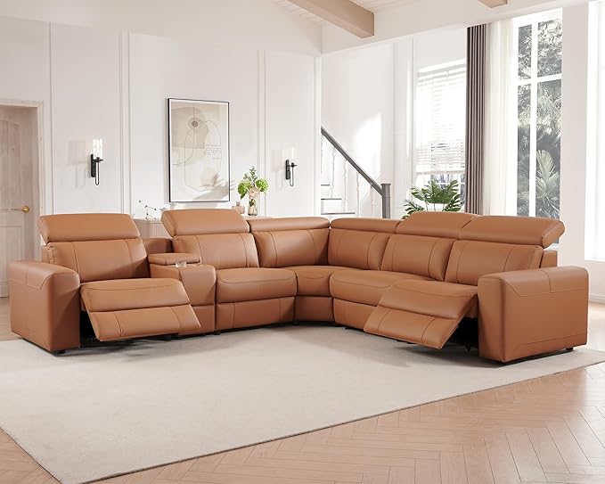 AMERLIFE Power Recliner Sectional Sofa