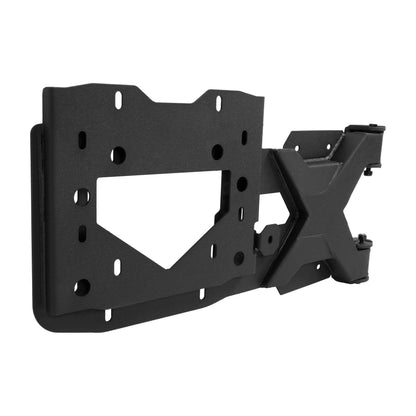 ALMULOO Spare Tire Carrier Compatible with 2007-2018 Jeep Wrangler JK Hold Up to 37" Tire Mounting Bracket Holder Steel Powder Coated Black