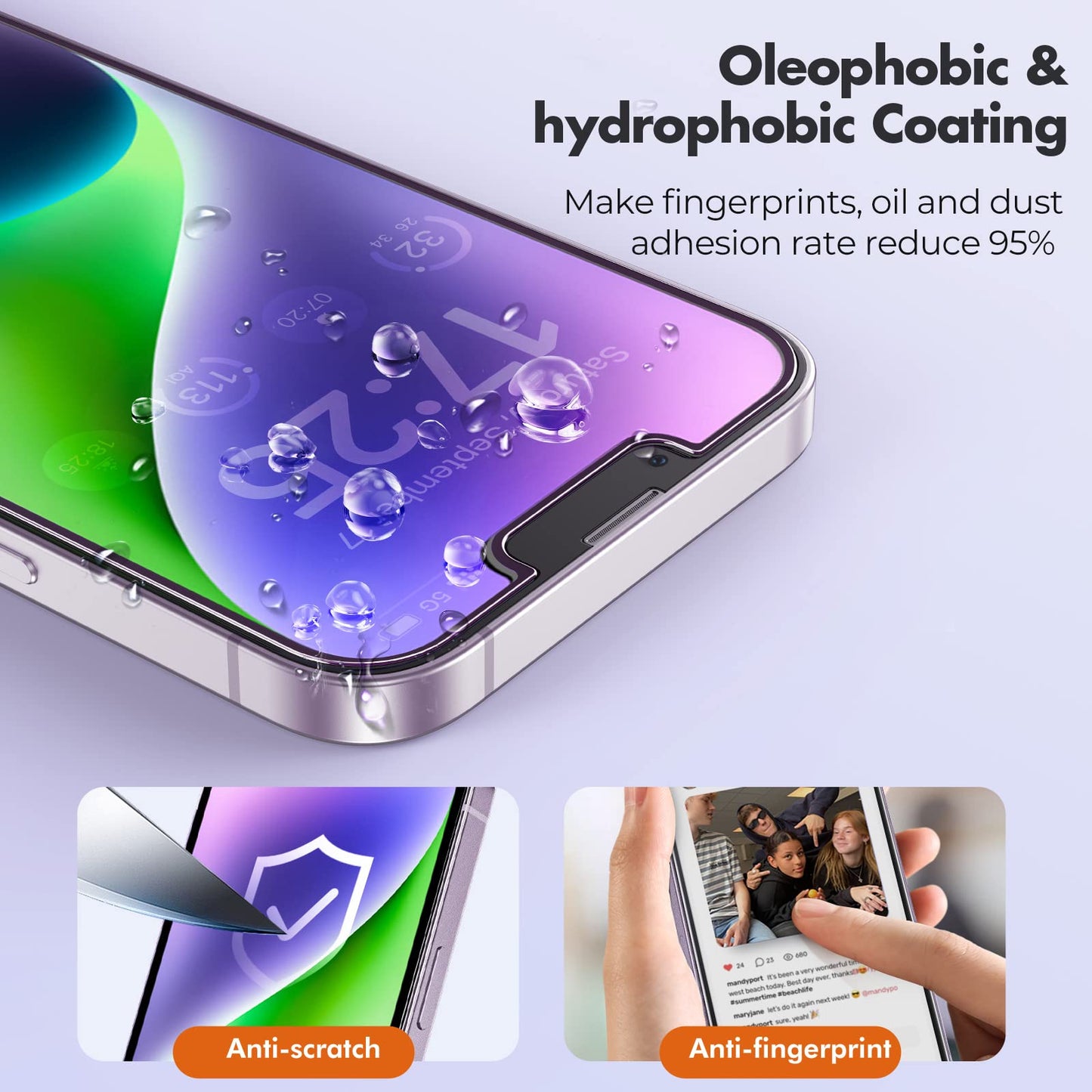UNBREAKcable Shatterproof Tempered Glass Screen Protector for iPhone SE 2022/SE 2020, iPhone 8/7 [3-Pack] [99.99% HD Clear] [Easy Installation Frame] [9H Hardness][Bubble Free] for Apple 4.7''