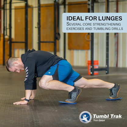 Tumbl Trak Smooth Sliding Sliders with Comfortable Top, Pair (for Carpet Floors) Blue(Small -Pair), 9 in