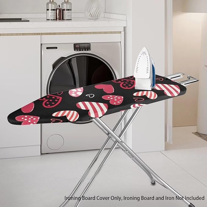 Love Heart Ironing Board Cover Valentines Day Ironing Board Dust Cover Standard