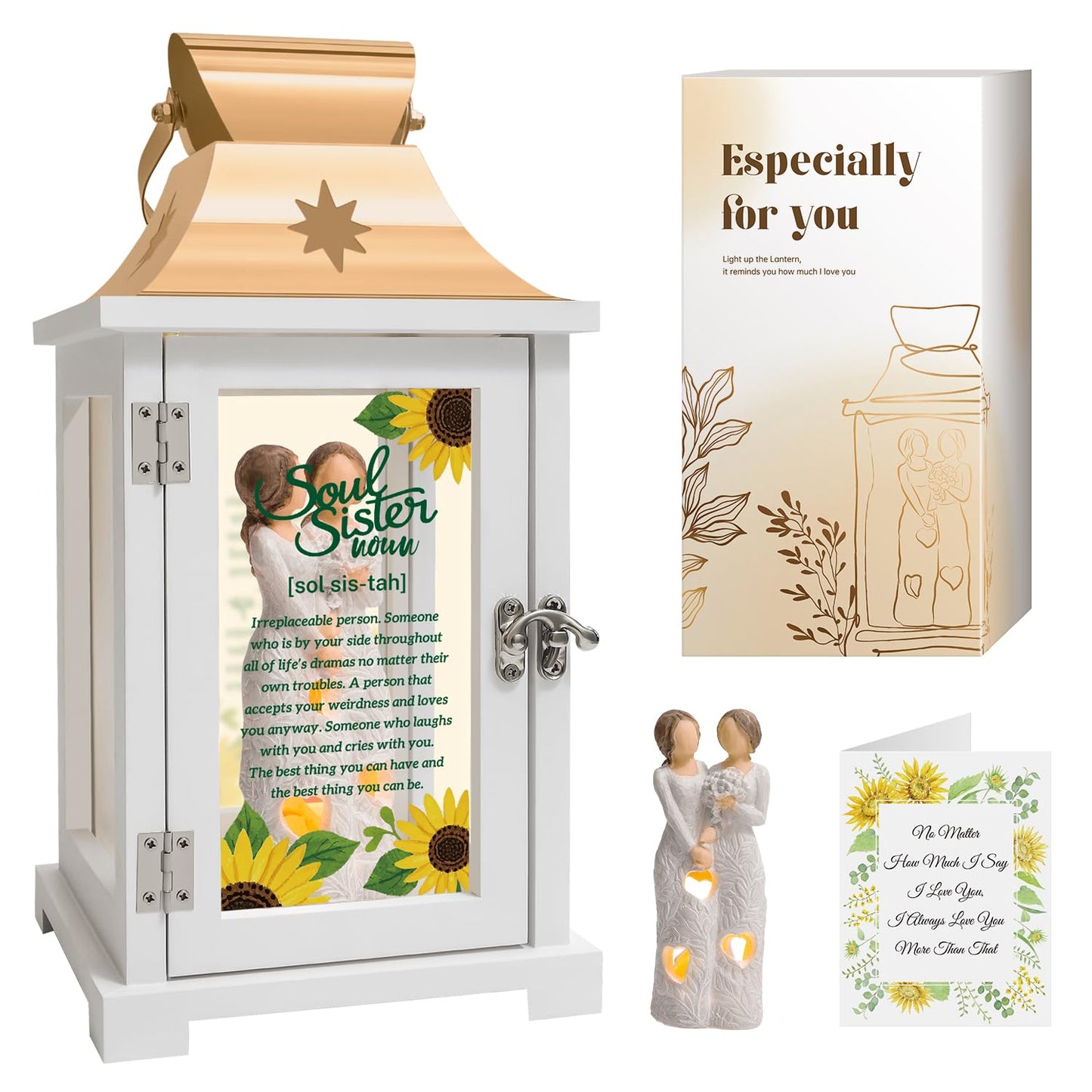 Best Friend Birthday Gifts for Women - Soul Sister Gifts, Friendship Gifts, Bestie Gifts for Women Sister Birthday Gifts, Sister Gifts from Sister