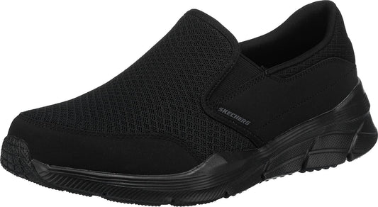 Skechers Men's Equalizer 4.0 Trainers, Black Black Mesh Pu Black Trim Bbk, 9 UK
