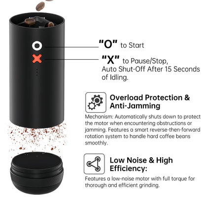 Timemore Portable Coffee Maker Pour-Over Coffee Dripper & Nuttii Burr Coffee Grinder