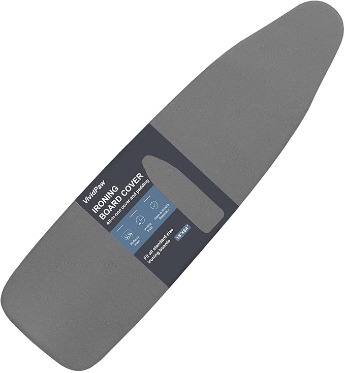 Ironing Board Cover and Pad, Standard Size 15x54, Thick Padding, Elastic Edge