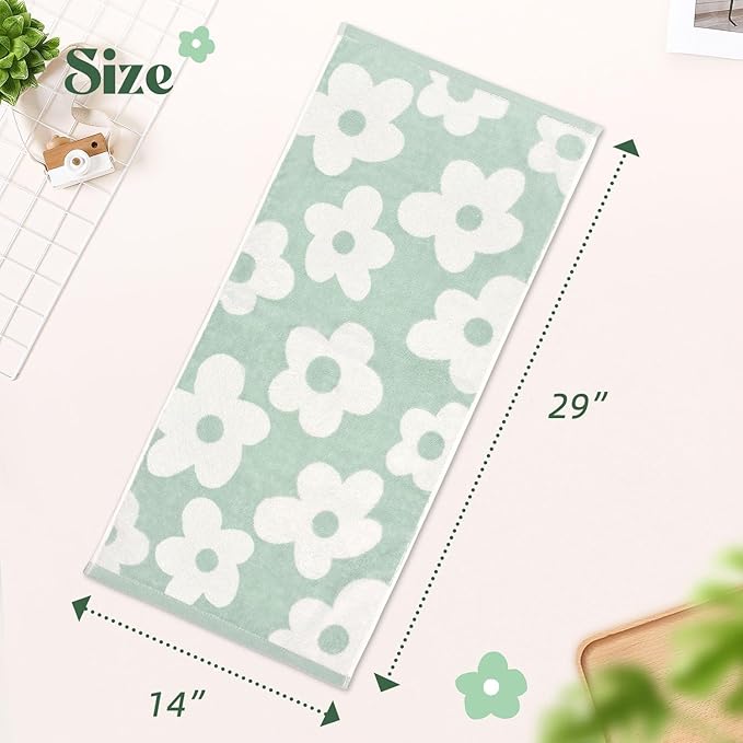 Jacquotha Floral Hand Towels Decorative Towel Set of 4, Bathroom & Kitchen &