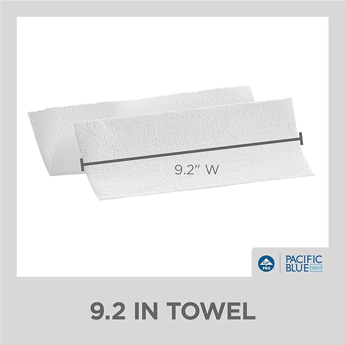Pacific Blue Select Multifold Premium 2-Ply Paper Towels by GP PRO, 125 Paper
