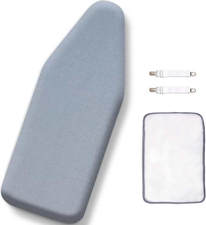 SheeChung 12.5"x32" Small Table Top Ironing Board Cover and Pad, Fits Mini