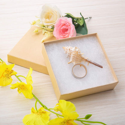 GEFTOL Jewelry Gift Boxes 20 Pack 3.5x3.5x1 Inch Cardboard Jewelry Boxes,Small Gift Boxes for Jewelry Earrings Necklaces Handmade Bangles Bracelets(Brown)