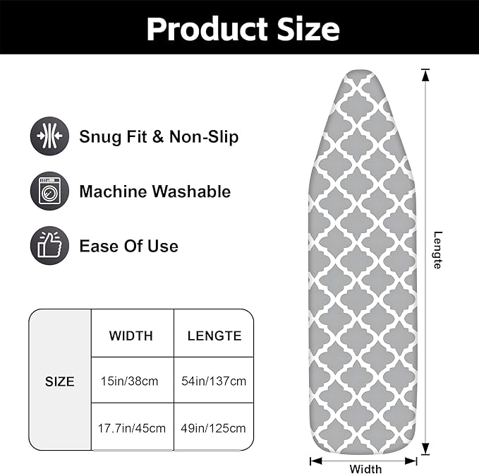 Ironing Board Cover for Crafting, Flat Decoration