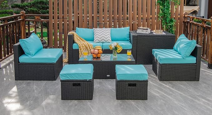 Tangkula 8 Pieces Patio Furniture Set