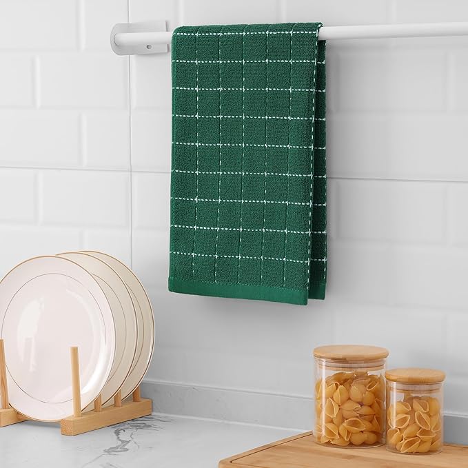 Mordimy 100% Cotton Terry Cloth Kitchen Towels, Super Soft and Absorbent Dish