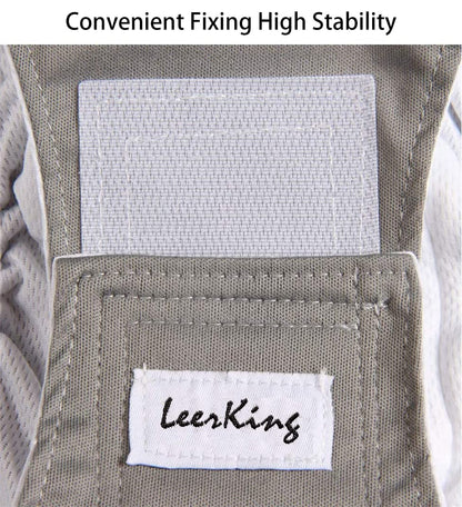 LeerKing Leakproof Dog Diapers 3 Pack Reusable Male Dog Belly Bands Nappies for Incontinence,L