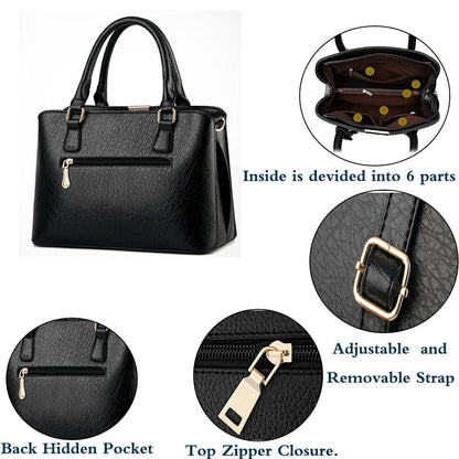 FiveloveTwo Womens Satchel Handbag Tote Purse Top Handle Shoulder Bags and Purse skyblue