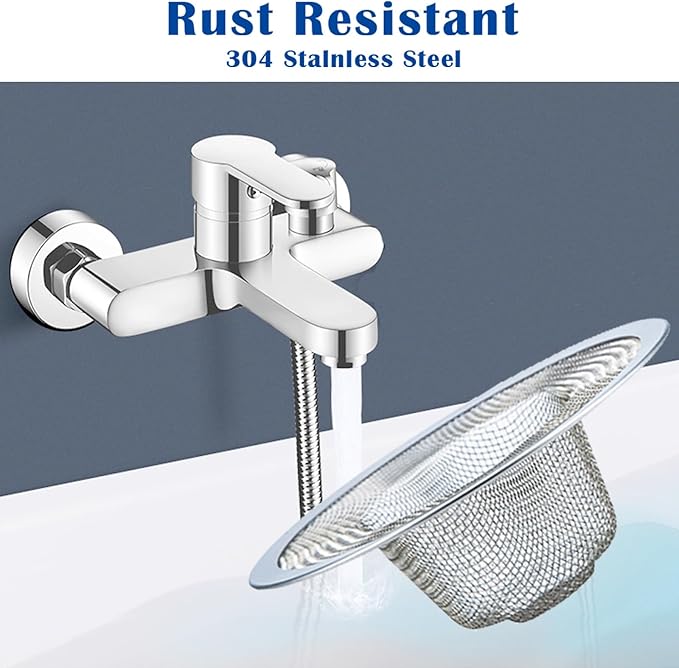 50 pcs Heavy Duty Stainless Steel Slop Basket Filter Trap, 2.75" Top / 1" Mesh