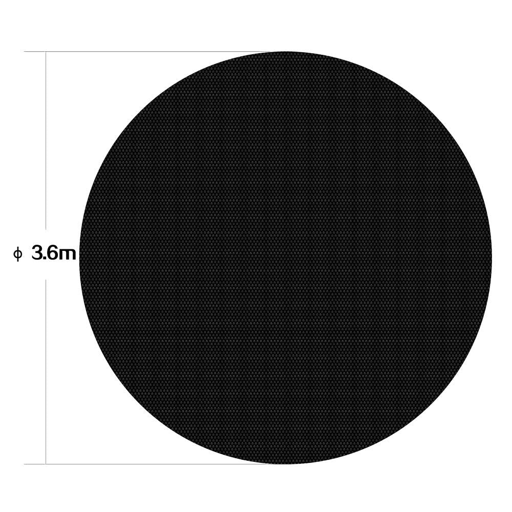 Pool Solar Heating Cover Pool Cover Pool Protection Foil Pool Solar Blanket Black Ø 3.6m 140 µ