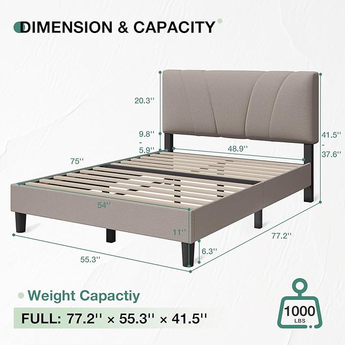 Novilla Full Size Bed Frame