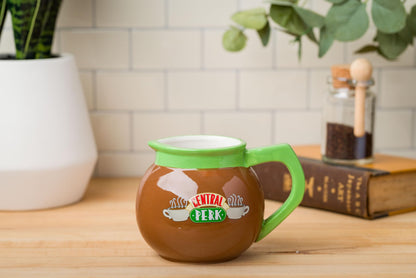 Silver Buffalo Friends Central Perk Coffee Pot Ceramic 3D Sculpted Mug, 20 Ounces
