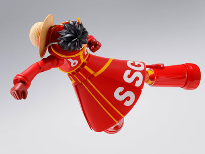 TAMASHII NATIONS S.H. Figuarts One Piece Monkey D. Luffy - Miraishima Egg Head - Approx. 5.9 inches (150 mm), PVC & ABS Pre-Painted Action Figure