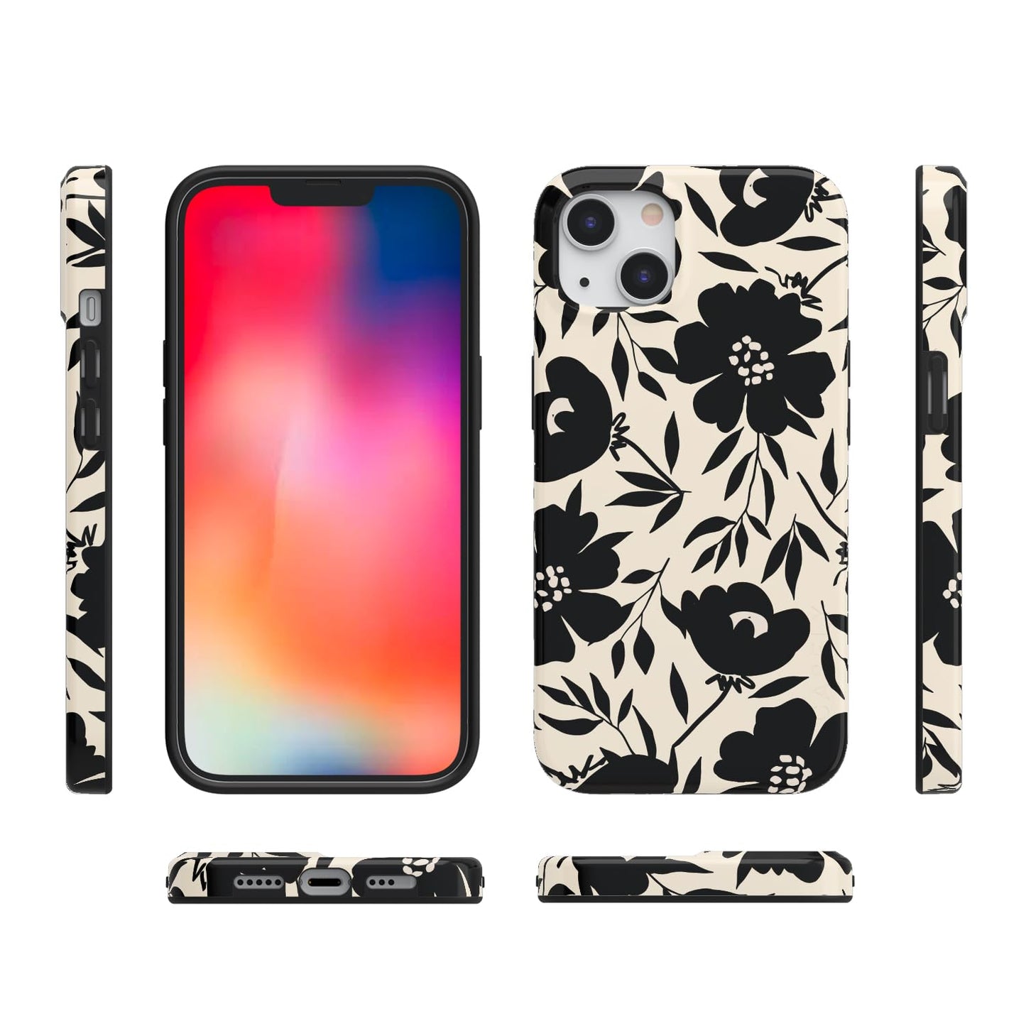 Casely iPhone 13 Case | Fit Check | Neutral Checkerboard | Compatible with MagSafe | Classic Ultra Slim Design