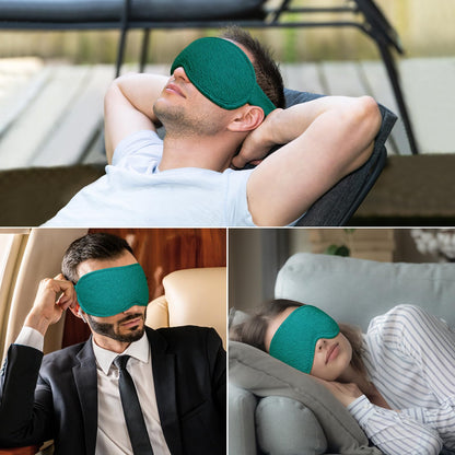Gritin 100% Blackout Sleep Eye Mask for Women Men, Zero Pressure Sleeping Mask - Ergonomic Design 3D Cutout Eye Movement and Eyelash Friendly Night Blindfold, Ultra Soft Comfortable for Sleeping