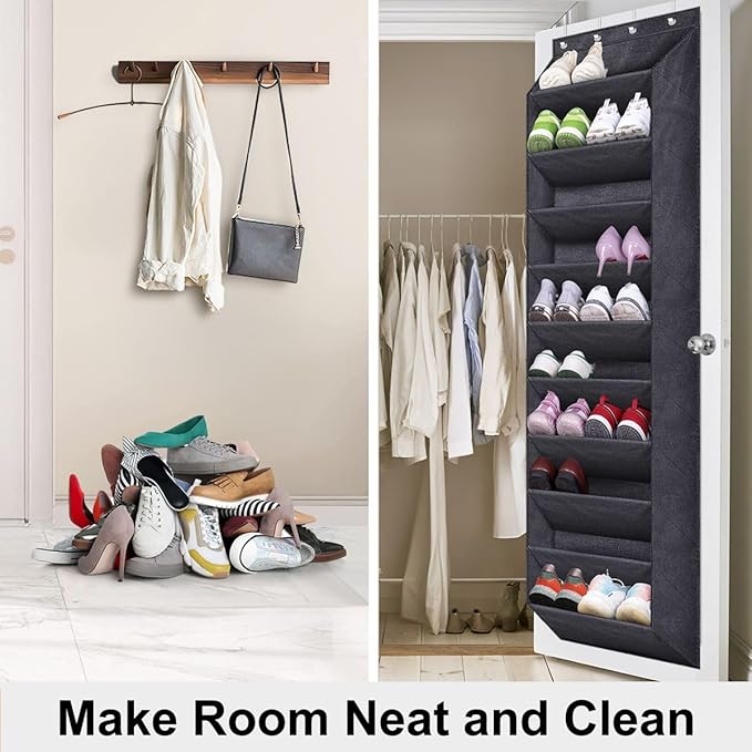SLEEPING LAMB Over The Door Shoe Organizer