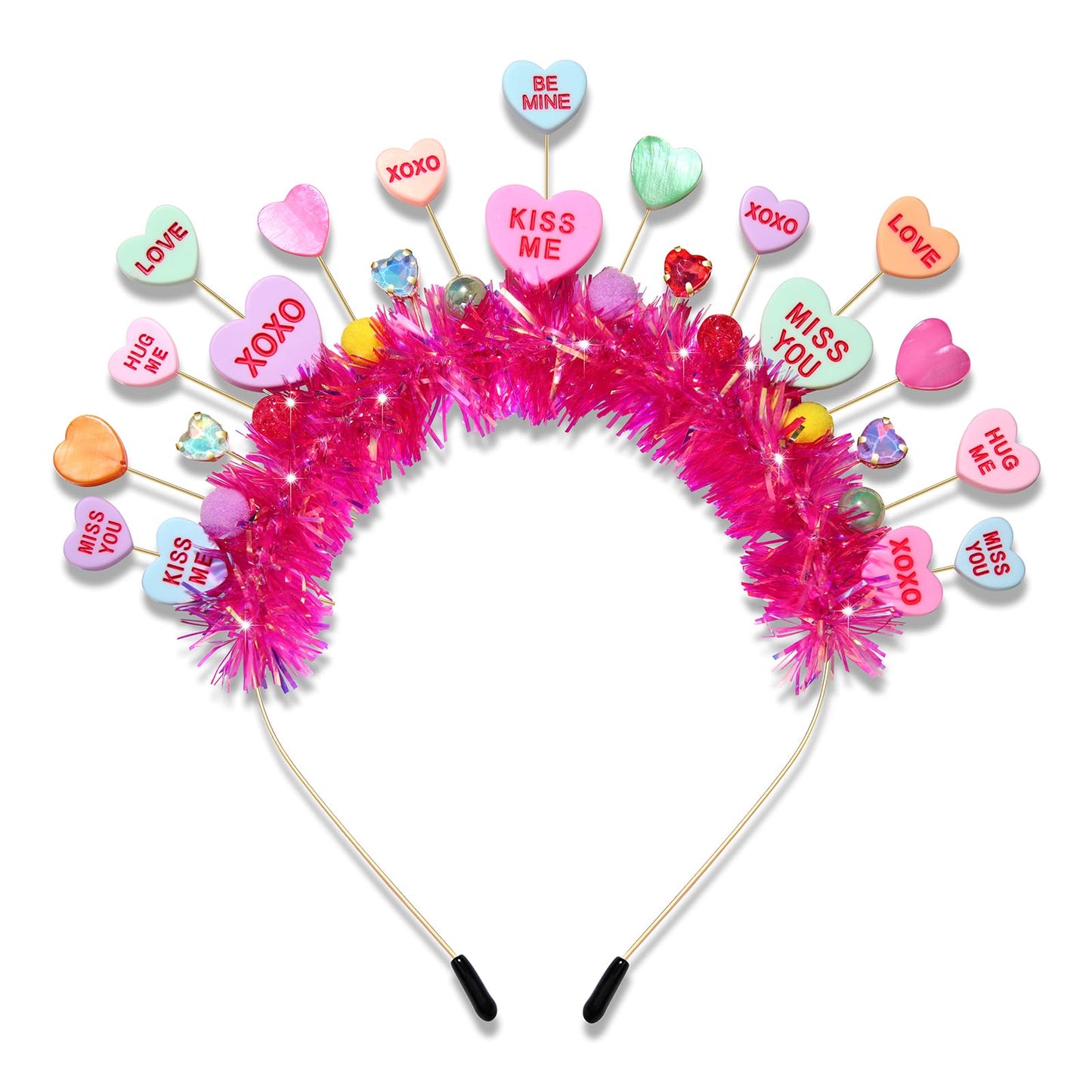 NVENF Candy Headband Costume Accessories Christmas Candy Cane Lollipop Headbands Candy Costume Halloween Holiday Christmas Outfits for Women Party Favors Gifts (Pattern M)