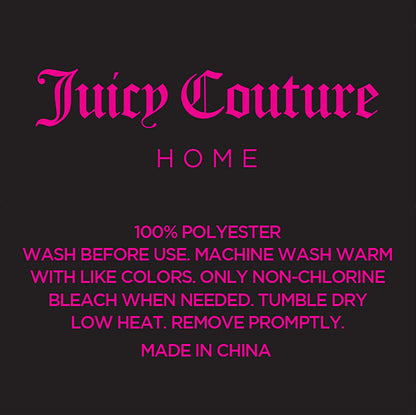 Juicy Couture Full Size Silk Satin Bed Sheet Set, Deep Pocket Silky Full Sheet Set with 1 Fitted Sheet, 1 Flat Sheet and 2 Pillow Case, Wrinkle Resistant and Anti Pilling Bed Sheets - Pink