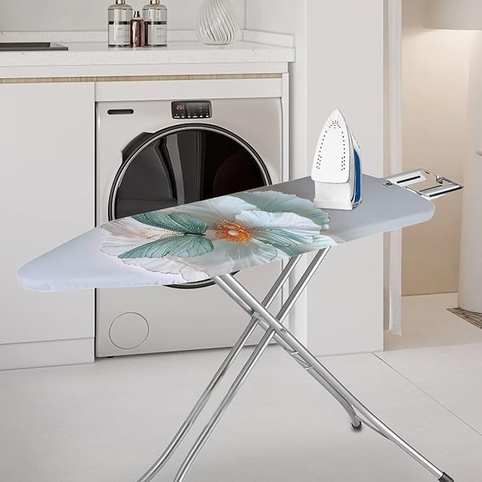 Butterfly Flower Easy Installation 15x54 Ironing Board Cover, Modern Aesthetic